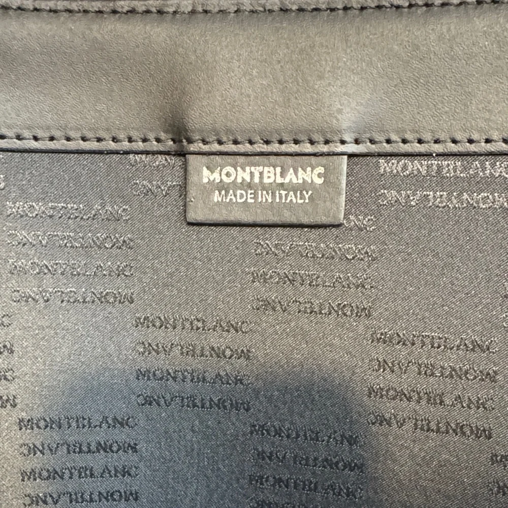 Montblanc Blue Leather Briefcase